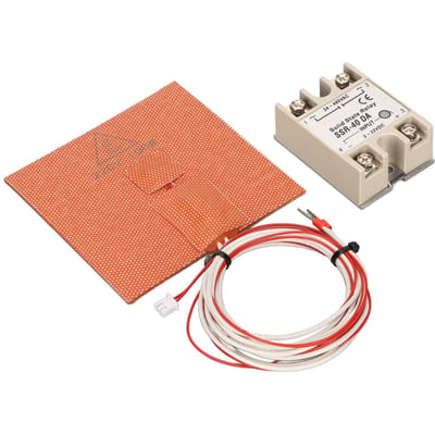 3D Printer Siliconen Verwarmingskussen voor VORON V0.1 V0 100x100mm 220V 100W Uniforme Warmteoverdracht 3D