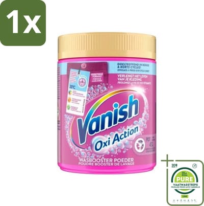 1 x Vanish Oxi Action - Vlekkenverwijderaar Poeder - Zonder Bleek - Gekleurde Was - 530 Gram - Vlekkenverwijderaar - Wasbooster - Gekleurde Was - Waspoeder - Vlekken Verwijderen