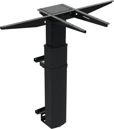 Worktrainer - Conset 501-19 Wall - Hoogte 68 - 120 cm - Zit-Sta Muurtafel onderstel - Elektrisch verstelbaar frame - In hoogte verstelbaar - Zwart