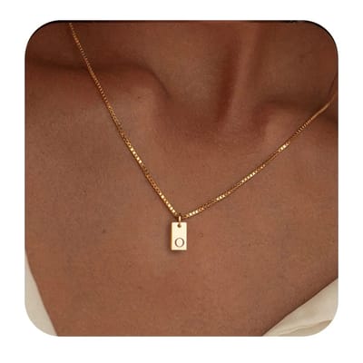 Ketting met initiaal - Stainless Steel - Letter O - Minimalistisch sieraad - Waterproof - Fijne damesketting -
