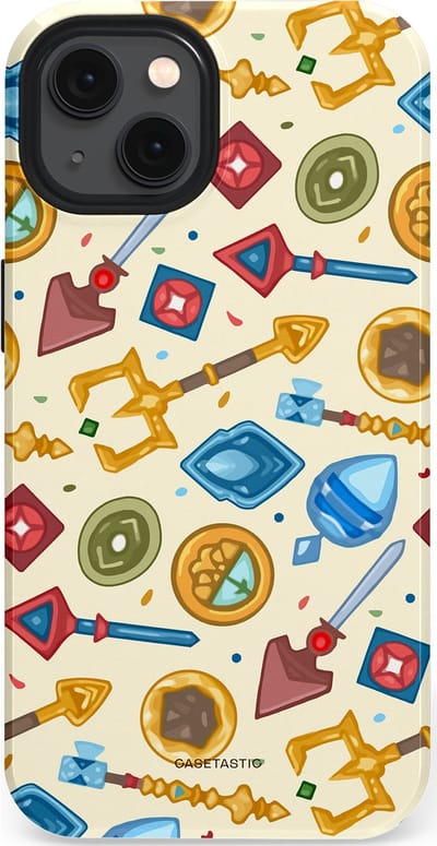 Casetastic Hoesje Geschikt voor Apple iPhone 13 Magsafe - Stijlvolle Beschermende Duo-layer Case - Magische Juwelen