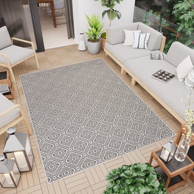 Tapiso Capri Tuintapijt Vloerkleed Binnen Modern Indoor Outdoor Maat- 80x150
