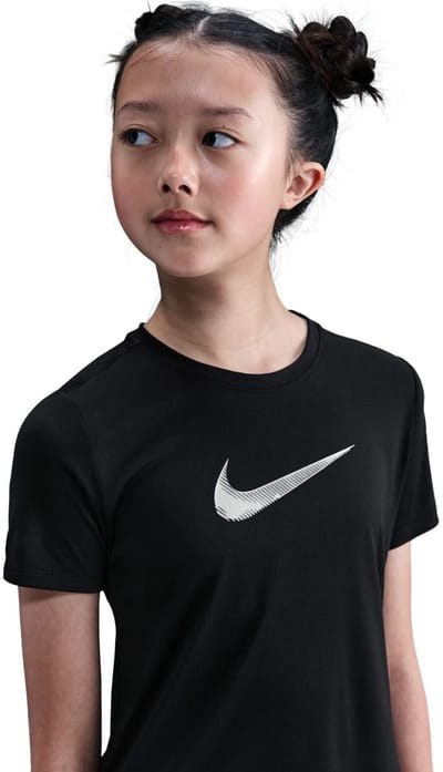 Nike One Classic Dri-FIT Sportshirt - Zwart - Maat XS (122/128) - Kids