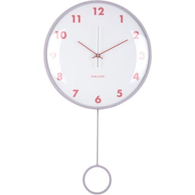 Karlsson wandklok cheeky dome pendulum zacht