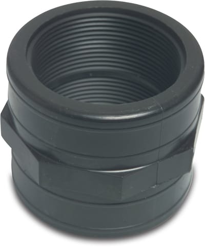 Deltafix sok binnendraad pp zwart 1/2 inch 1 st.