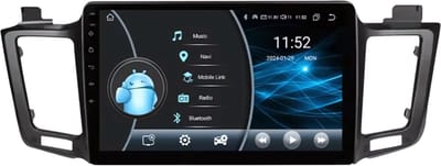 Autoradio met bluetooth - Carplay - Voor Toyota RAV4 (2013-2017) - Geschikt voor Apple en Android - Stereo - Navigatie - Navigatiesysteem auto - 2GB 32GB