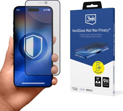 3mk HardGlass Matt Max Privacy - screen protector for mobile phone - matte