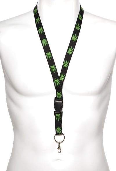 Key koord lanyard Wietblad