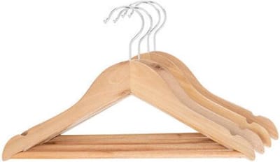 Atmosphera Kids Kinderhanger - Kledinghanger - Naturel - 12 stuks - Hout