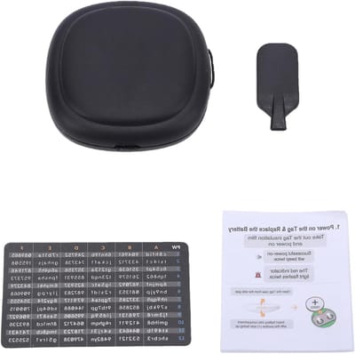Draagbare Tracker - Zoeker Tag - Items Vinden - Dubbel Systeem - 12 Maanden Batterij - Wit