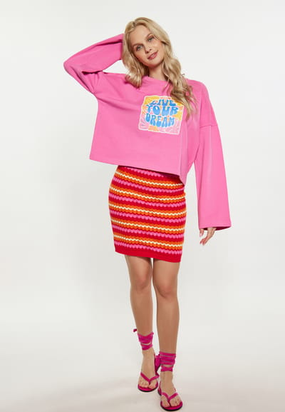 IZIA Sweatshirt Dames roze