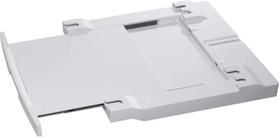 Famanu – Bouwpakket was-droogzuil SKP11GW3 / uittrekbaar werkblad/voor wasapparaten / 52-67 cm apparaatdiepte/ werkhoogte/wit