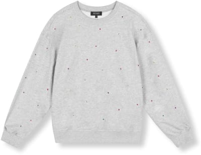 Refined Department Trui Jayne Oversized Sweater R2509822778 Grey Melange Dames Maat - XS