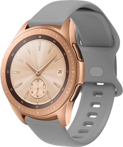 Siliconen bandje - geschikt voor Garmin Vivoactive 4 / Venu 2 / Venu 3 / Forerunner 255 / 265 - grijs