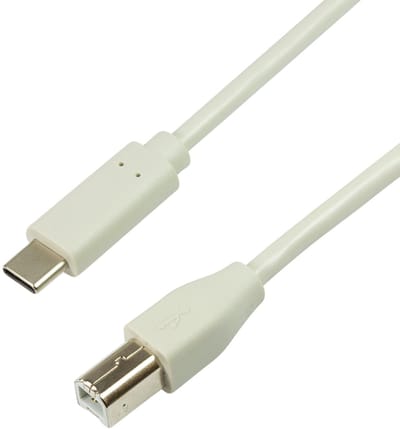 LogiLink CU0160 USB-kabel USB 2.0 1 m USB C USB B 0,48 Gbit/s Wit