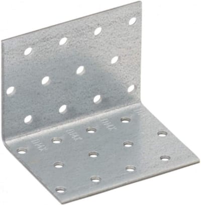 Gegalvaniseerde Stalen Hoekbeugel 60x60mm 2mm Zware Kwaliteit 90 Graden Verbinding