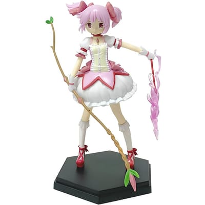 Kawaii Anime Kaname Madoka PVC Actiefiguur Standbeeld Verzamelaar Model Kinder Speelgoed Poppen Cadeaus 17cm white