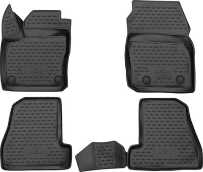 Walser Rubberen Voetmatten XTR geschikt voor Ford Focus III (Focus 3) 2010-Vandaag