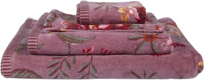 Pip Studio Badlaken Secret Garden Mauve 70x140