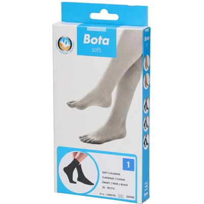 Bota Soft 2 Klassiek Zwart Maat 1 Kousen