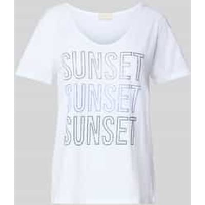 T-shirt met strass-steentjes