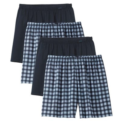 CALIDA Geweven boxershorts Prints Benefits 4P Verpakking van 4