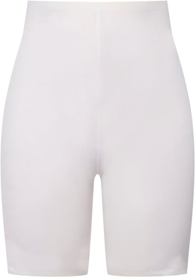 Ulla Popken - Dames - Panty lange pijpen gladde randen stretchcomfort - Sneeuwwit - Maat 54+