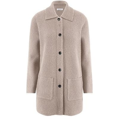 Lang vest in kasjmiermix Van Peter Hahn beige