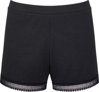 Sloggi Women GO Ribbed Short (1-pack) - dames boxer - zwart