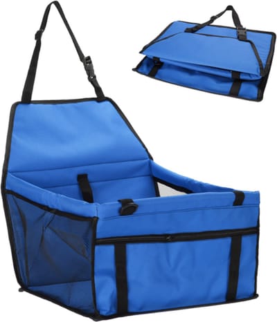 Opvouwbare Autostoel Voor Hond - Licht blauw- Hondenmand - Autozitje - Hondenstoel - Honden & Katten - Hondengordel - Beschermhoes Auto