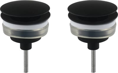 Ben Fixed set van 2 niet-afsluitbare wastafelpluggen t.b.v. MSNX2 mat zwart