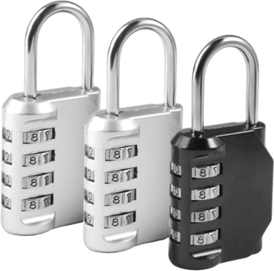 Veiligheidscombinatieslot 4-cijferig, Weerbestendig Metalen Hangslot voor Gym- en Schoollockers, Duurzaam en Betrouwbaar