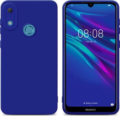 Cadorabo Hoesje geschikt voor Huawei Y6 2019 in FLUID BLAUW - Beschermhoes gemaakt van flexibel TPU silicone Cover Fluid Case