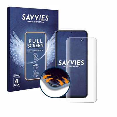 Savvies - Screenprotector voor Samsung Galaxy A36 5G - Folie Beschermfolie transparant volledig dekking 4 Stuks