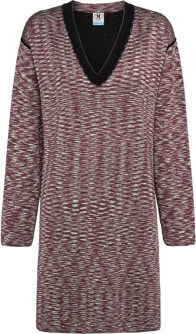 M Missoni • korte wollen jurk met V-hals • maat S