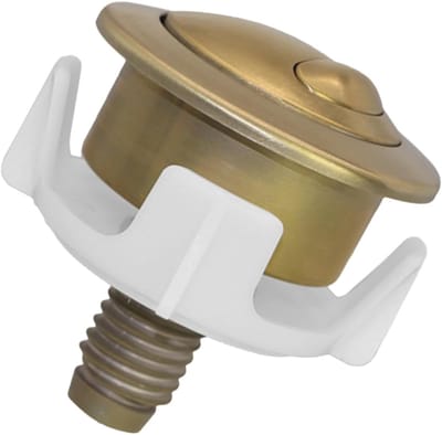 Spoelknop Toilet - Drukdeksel - Water Besparen - Dubbele Spoeling - 54 x 37 mm - Goud
