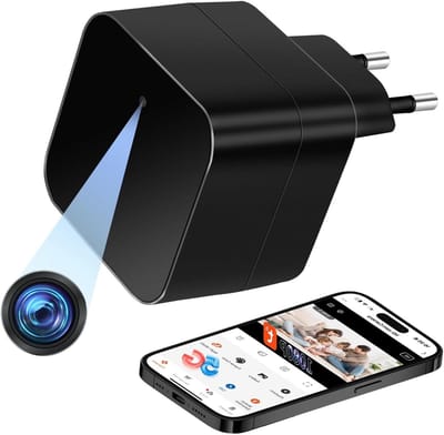 Mini Spionagecamera - Verborgen Camera - Huis Bewaken - Dubbelband Wifi - 1080p HD - Wit