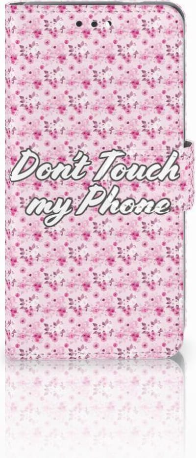 Nokia 3.1 (2018) Portemonnee Hoesje Flowers Pink DTMP