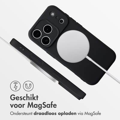 imoshion Hoesje - Geschikt voor Apple iPhone 17 Pro Max - Color Backcover geschikt voor MagSafe - Zwart