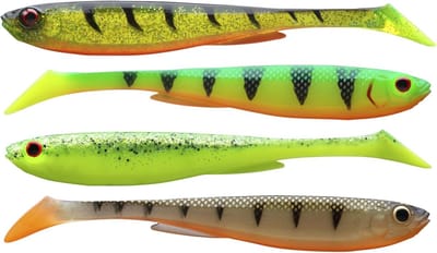 Zacht Kunstaas Vissen - Vis Aas Set - Roofvis Vangen - Natuurlijke Beweging - 105cm - Mix Kleuren