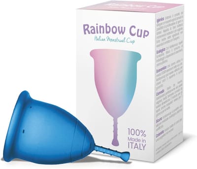 Menstruatiecup - Intieme hygiëne cup - Veilig en comfortabel - Medische siliconen - Maat 2 - Turquoise