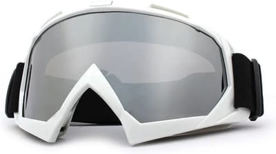 Actania Skibril - Ski Zonnebril - Dames - Heren - Wintersport - Winddicht - UV-Bescherming - Ski Gadgets - Wit/Zilver