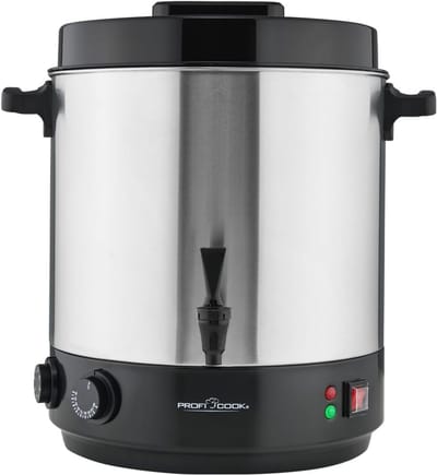 2-in-1 machine voor warme dranken en koken | 32L tank | warmhoudfunctie | timer | 2100W | 30°C - 100°C | roestvrijstalen kookpan | dispenser met aftapkraan
