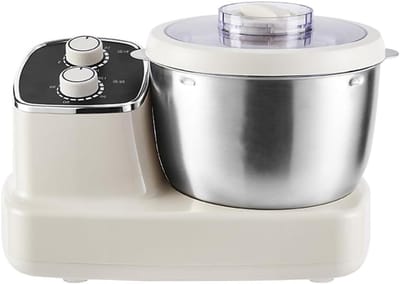 Deegmixer - Keukenmachine - Bakken Deeg - Slimme Thermostaat - 5 Liter Kom - Melkwit