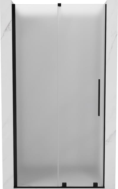 Mexen Velar schuifdouchedeur 90 , matglas, zwart - 871-090-000-31-70