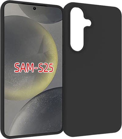 MobyDefend Hoesje - Geschikt voor Samsung Galaxy S25 - TPU Backcover - Mat Zwart
