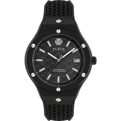 Philipp Plein Plein Underdog PWUFA0325 Horloge - Siliconen - Zwart - Ø 44 mm