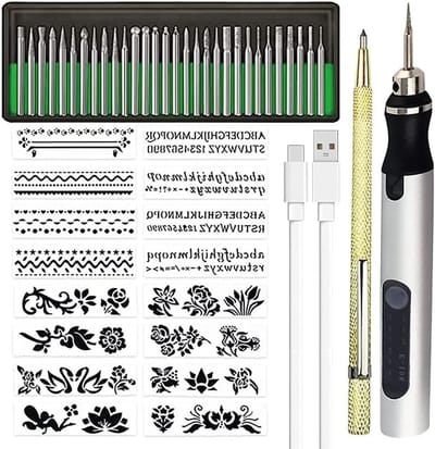 Mini Graveur Pen - Draadloze Graveer Tool - Sieraden Personaliseren - Traploze Snelheid - 20 x 11 x 4 cm