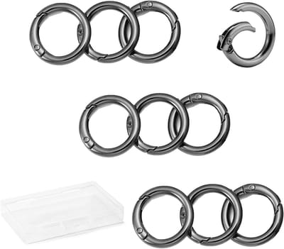Ronde Metalen Carabiner voor Sleutelhangers, Handtassen, Portemonnees en DIY Decoraties, 19mm, Duurzaam en Multifunctioneel