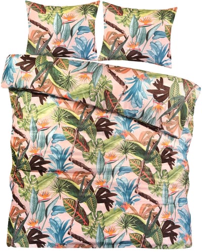 Decoware Dekbedovertrek Tropical Paradise 200x200 cm - Microvezel - Tropisch Thema - Met Kussenslopen - Tweepersoons
